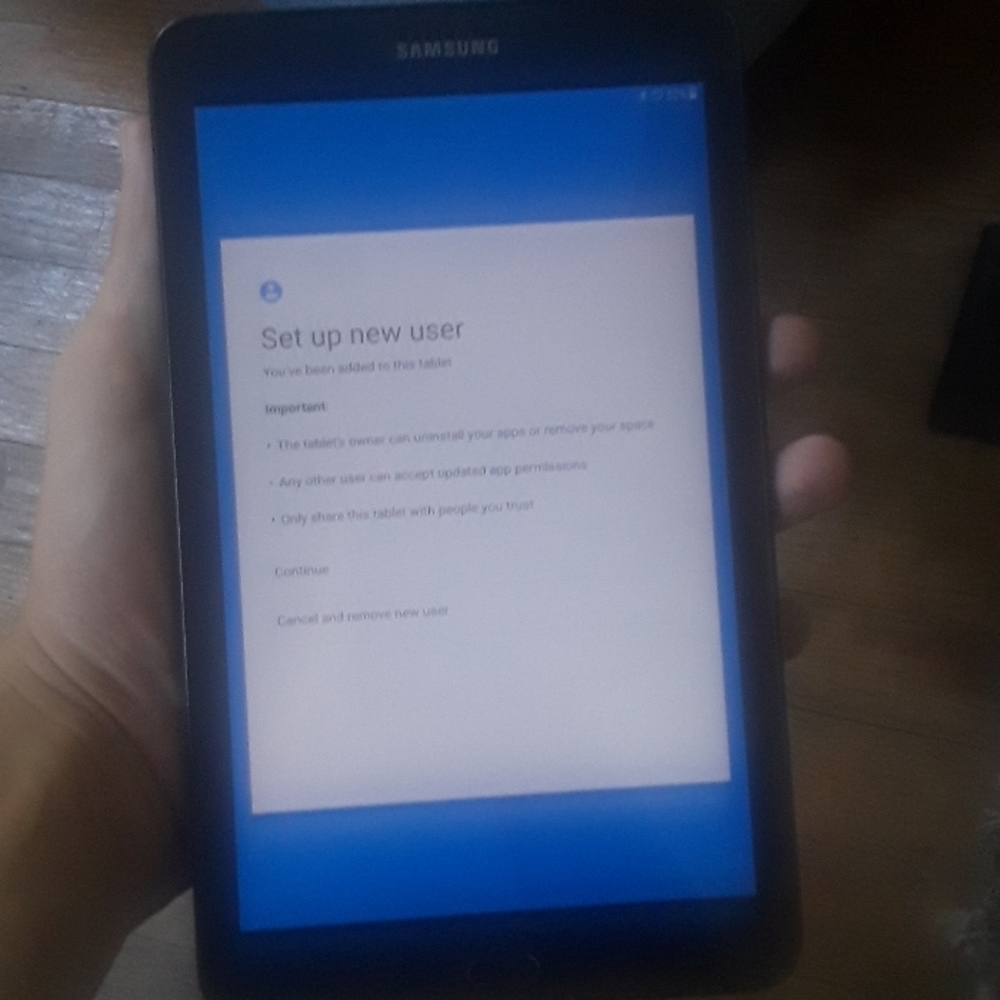 Samsung tablet